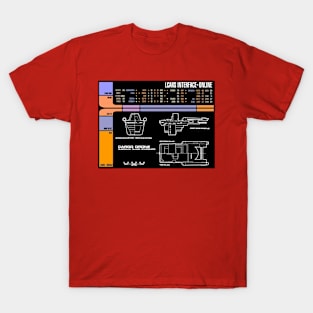 Computer Readout Showing Animated Series Cargo Drone T-Shirt